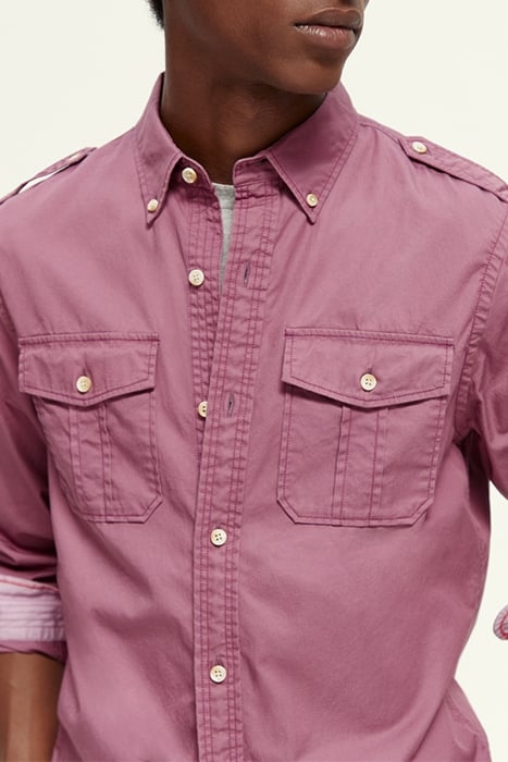 REGULAR-FIT REFINED COTTON SHIRT DAHLIA 5