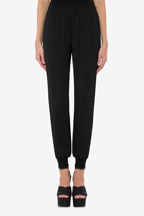 JOGGING IN TWILL ALLOVER LOGO BLACK 1