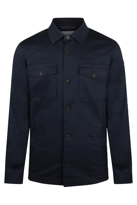 COTTON SHIRT JACKET NAVY 1