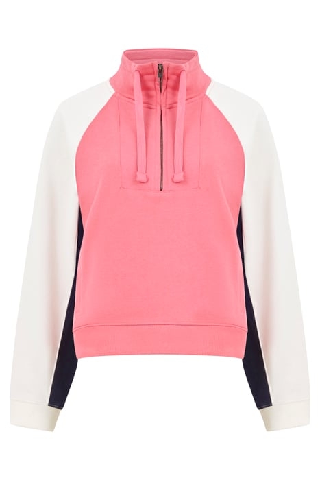 FC PANEL FUNNEL SWEAT CAMELLIA/IVRY/DKNAVY 1