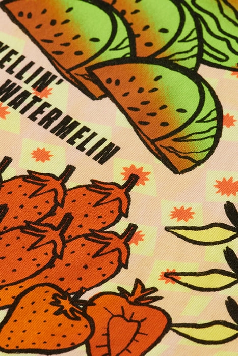 REGULAR-FIT TIE-DYE FRUIT ARTWORK T-SHIRT POPCORN 3