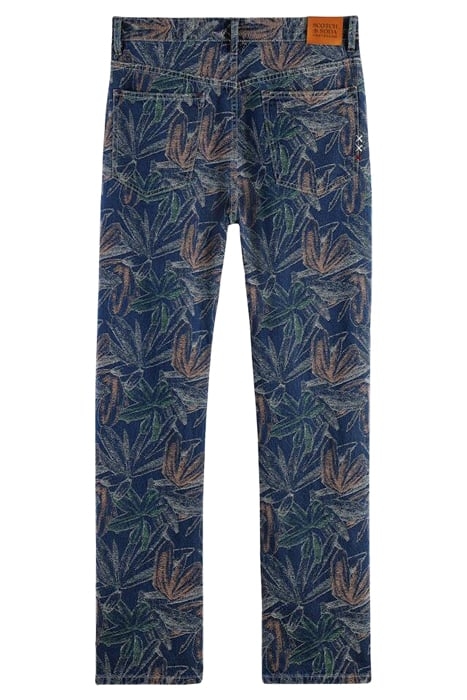 THE VERVE FLORAL JACQUARD DENIM WORKWEAR PANT INDIGO JACQUAR 8