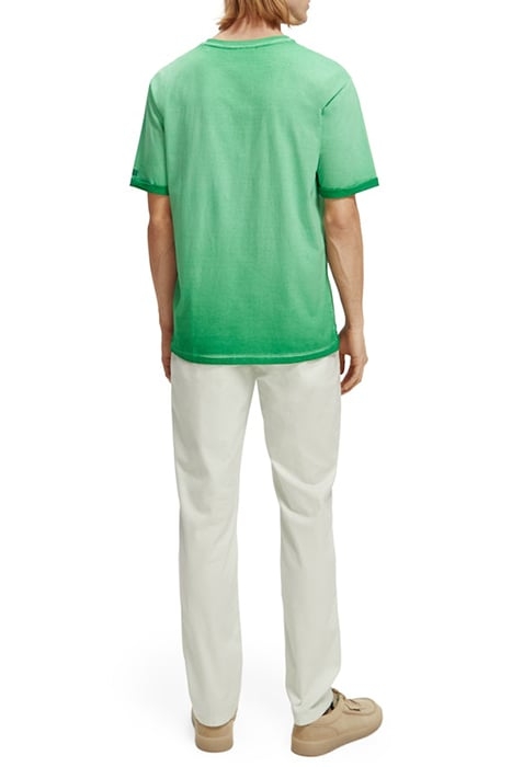 COLD DYE TEE WITH CHEST ARTWORK AMAZON GREEN 4