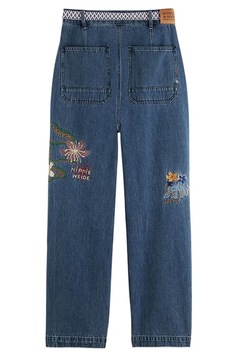 SAKURA THE PIP UTILITY BOYFRIEND CHINO WITH ARTWORKS WASHED 2