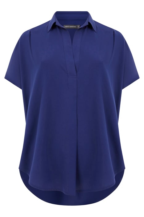 S/S CREPE LIGHT POPOVER DK NAVY 1