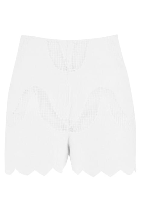 SANA SCALLOP HEM SHO TRUE WHITE SHORT 4
