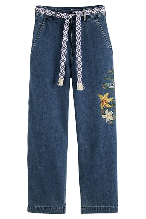 SAKURA THE PIP UTILITY BOYFRIEND CHINO WITH ARTWORKS WASHED 1