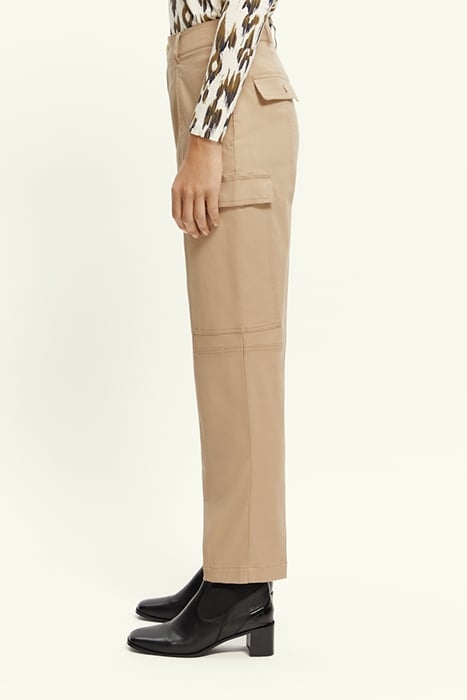 COTTON UTILITY TROUSERS KHAKI 5