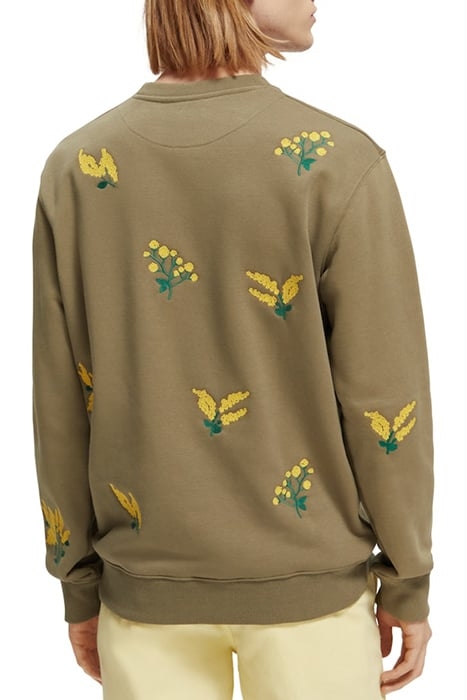 EMBROIDERED SWEATSHIRT KHAKI 3