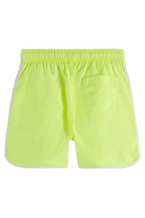 MID LENGTH - STRIPE SPORTY SWIM SHORTS NEON LEMON 2