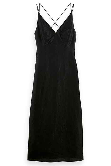 SUMMER FITTED DRESS WITH STRAPS BLACK 1