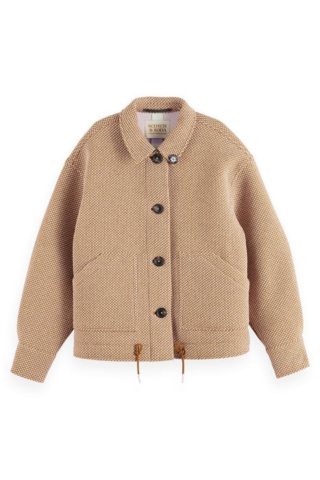 BOUCLÉ SHIRT-JACKET LAVENDER 1