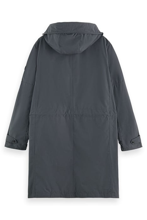 NYLON PARKA WITH DETACHABLE INNER GRAPHITE 2