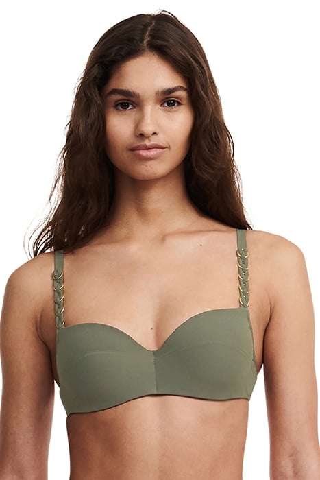 SW BRA TSHIRT HALF CUP MEMORY KHAKI GREEN 1