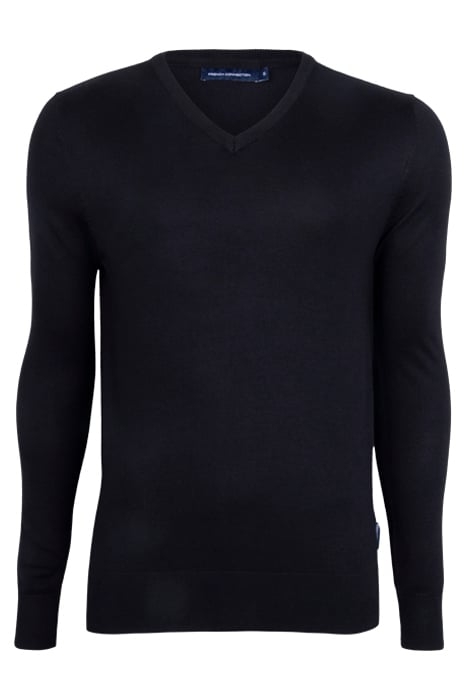 V-NECK KNIT JUMPER BLACK 1
