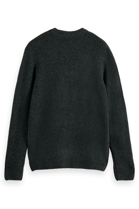 SOFT KNIT MELANGE CREWNECK PULL SPACE GREEN MELANGE 2