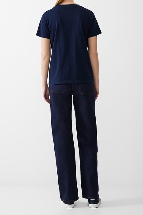 FC FLOWER EMBROIDERED TEE DK NAVY 3