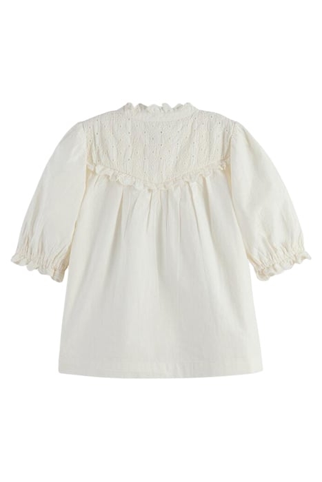 SHORT-SLEEVED BROIDERIE ANGLAISE TOP VANILLA ICE 7