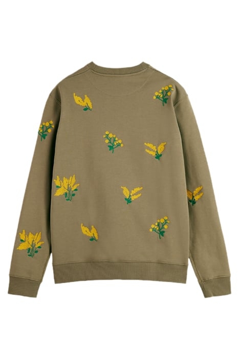 EMBROIDERED SWEATSHIRT KHAKI 7