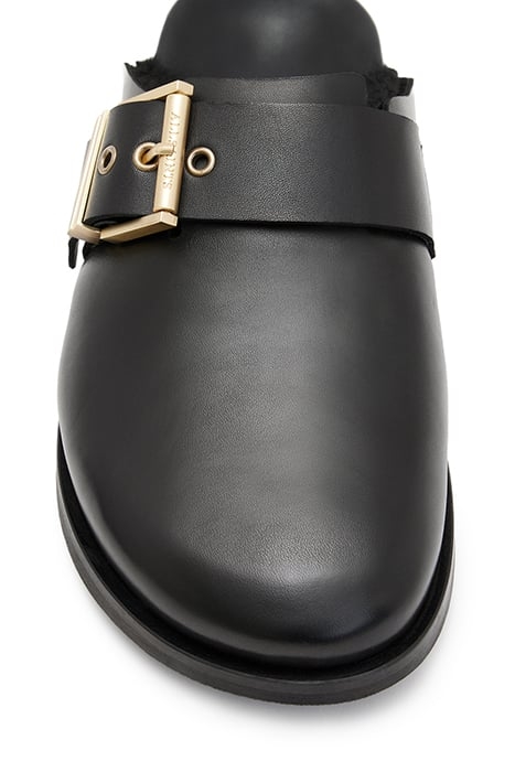 VENUS SHEARLING MULE BLACK 6