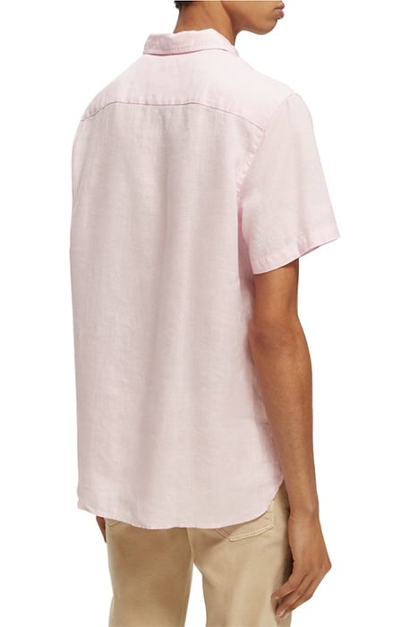 SHORT SLEEVE LINEN SHIRT ROSE 3