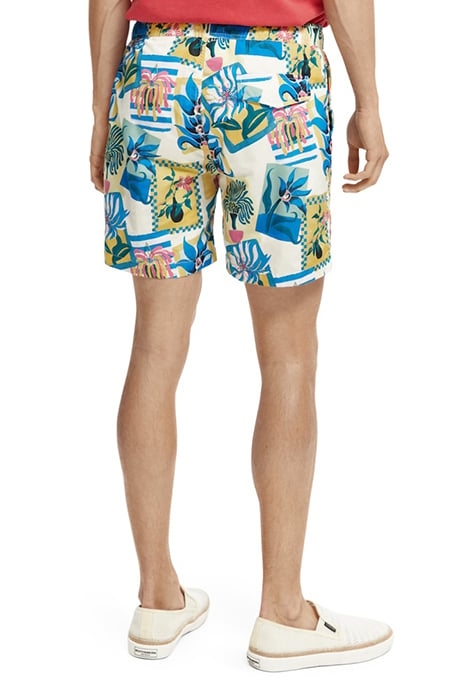 MID-LENGTH PRINTED SWIM SHORTS IN RECYCLED POLYESTER COMBO A 3