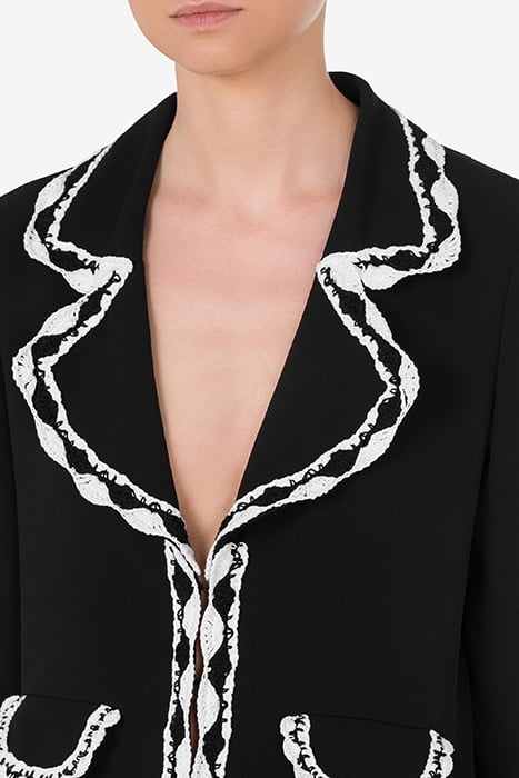 CROCHET DETAILS CADY JACKET BLACK 4