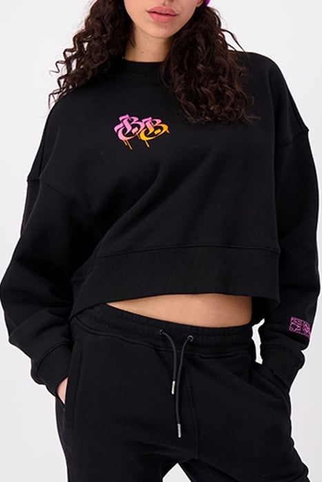 DRIPPING CREWNECK SWEATER BLACK 1