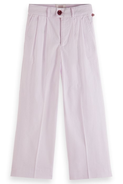 STRIPED WIDE-LEG SEERSUCKER PANTS ORCHID SEERSUCKER 1