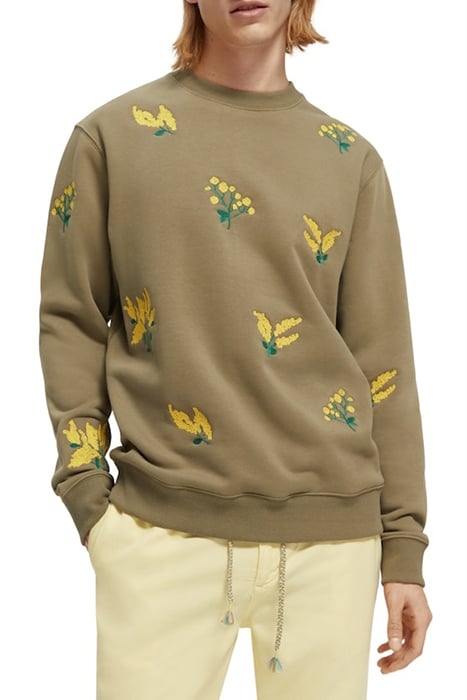 EMBROIDERED SWEATSHIRT KHAKI 2