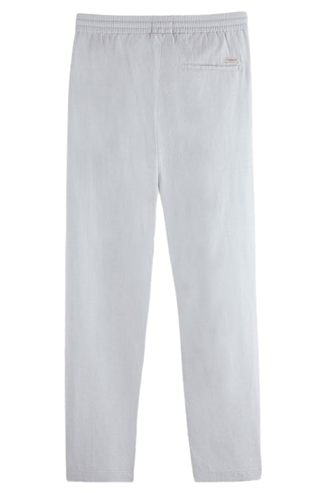 WARREN COTTON/LINEN TWILL JOGGER LIGHT GREY 2