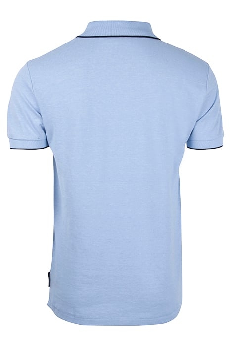 TIPPED PIQUE POLO SKY MEL / MARINE 2