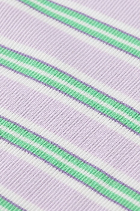 SLIM-FIT HIGH-NECK SHORT-SLEEVED T-SHIRT ORCHID MULTICOLOUR 3