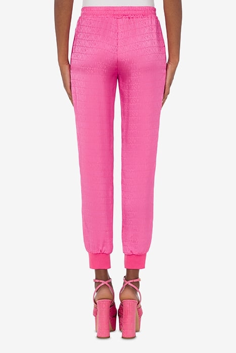 JOGGING IN TWILL ALLOVER LOGO FUCSIA 2