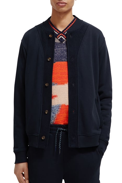 BUTTON DOWN TEXTURE SWEATSHIRT NIGHT 1