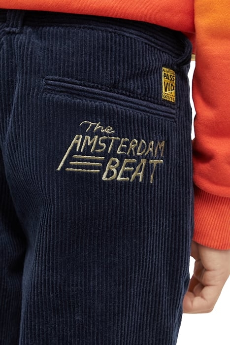 LOOSE TAPERED FIT CORDUROY PANTS IN ORGANIC COTTON NIGHT 7