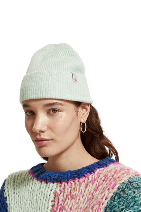 SOFT RIB-KNIT BEANIE LIGHT MINT 7