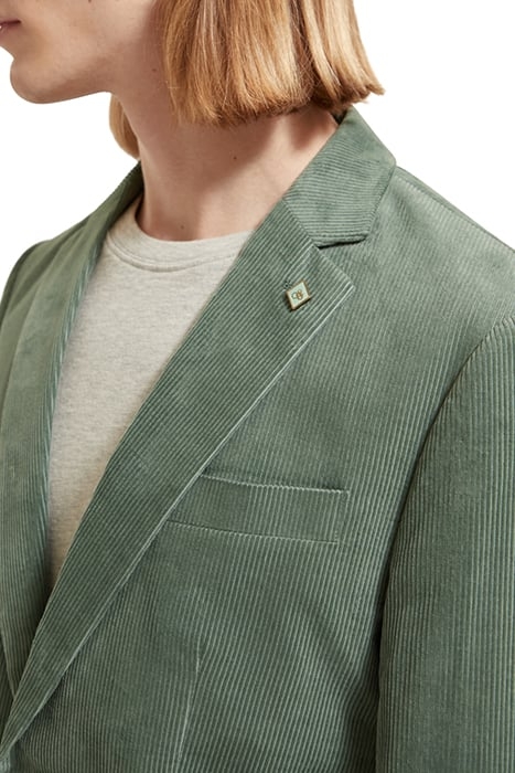 REGULAR FIT UNCONSTRUCTED CORDUROY BLAZER SEAWEED 8