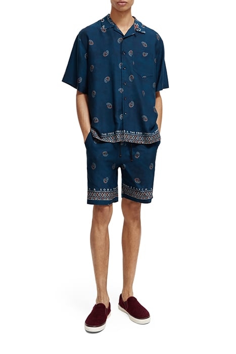 SEASONAL - RELAXED FIT BERMUDA SHORTS NIGHT SPACED PAISLEY 3