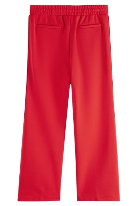 WIDE LEG CONTRAST PANEL SWEATPANTS RED GLOW 5