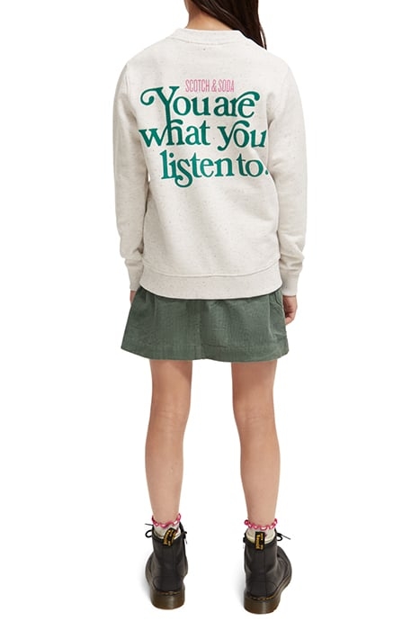 RELAXED FIT ARTWORK SWEATSHIRT OFF WHITE 3