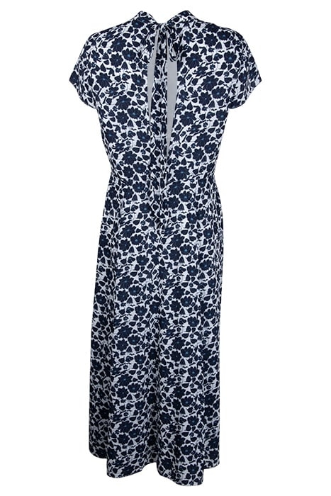 LIVIA-PRINTED DRESS WHITE/NAVY 2