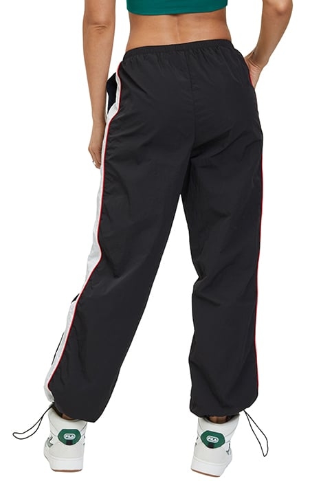 LAGES OVERSIZED TRACK PANTS BLACK-BRIGHT WHITE 2