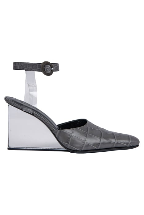 LEX GREY CROCO EMBOSSED LEATHER 1