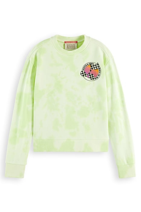 RELAXED-FIT TIE-DYE SWEATSHIRT LIMELIGHT TIEDYE 4