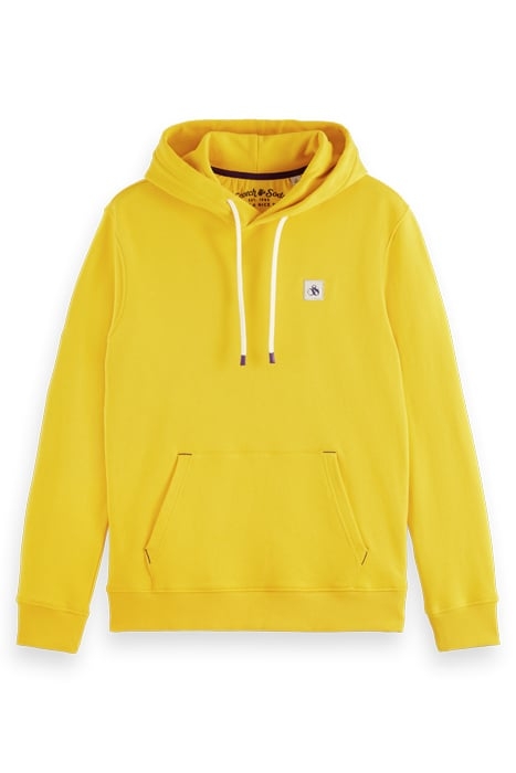 REGULAR FIT ESSENTIAL BADGE HOODIE IN ORGANIC COTTON SPOTLIG 4