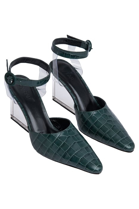 LEX GREEN CROCO EMBOSSED LEATHER 2