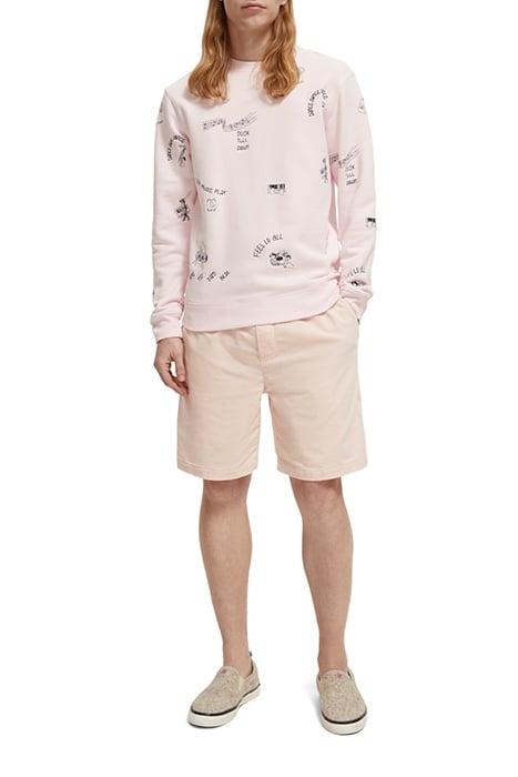 ALLOVER EMBROIDERED SWEATSHIRT PINK CLOUD 3