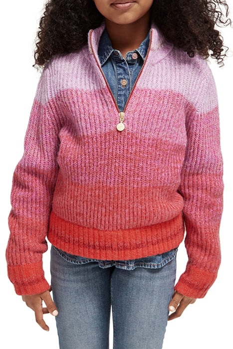 HALF-ZIP GRADIENT PULLOVER WINTER SUNSET 1