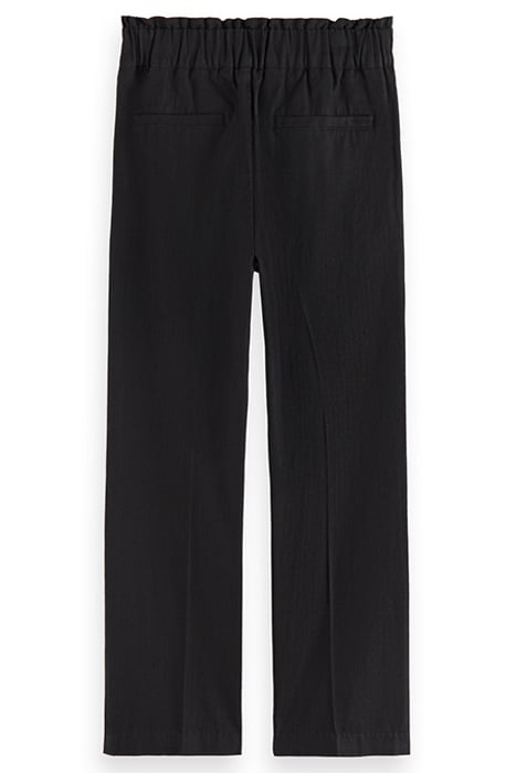 HIGH-RISE EMBROIDERED PANTS BLACK 5